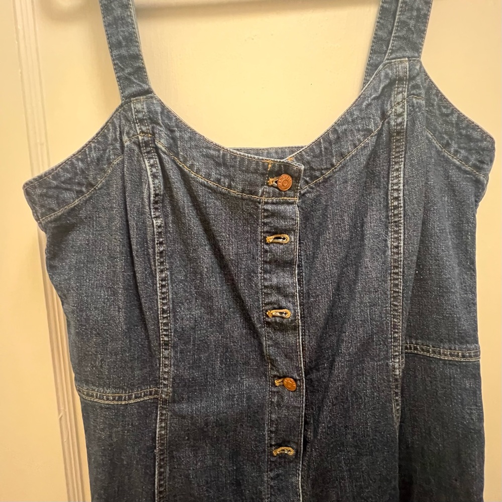 Madewell denim button-down dress